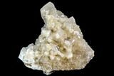 Fluorescent Calcite Crystal Cluster on Barite - Morocco #109232-1